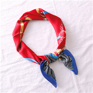 Chinese cheap cashew pattern silk square scarf