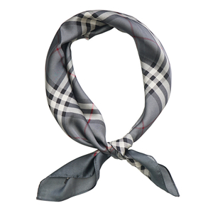 China cheap polka dot printed silk square scarf