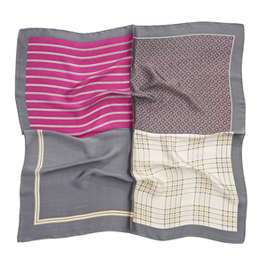 Chinese cheap plaid silk scarf