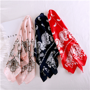 Wholesale printed silk square scarf