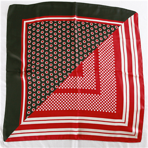 China wholesale striped silk square scarf