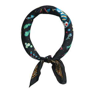 Printed silk square wholesale from China