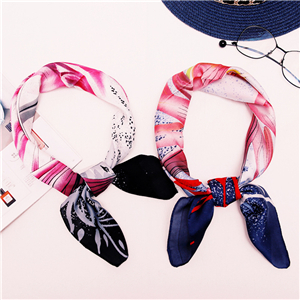China wholesale printed silk square scarf