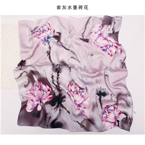 China Yiwu cheap printed silk square scarf