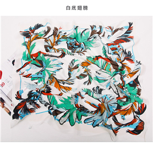China Yiwu cheap printed silk square scarf