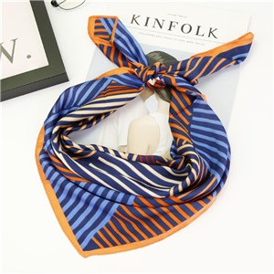 China wholesale geometric vintage silk square scarf