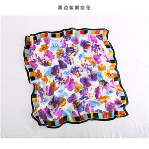 China wholesale printed silk square scarf