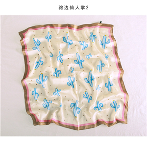 Wholesale printed silk square scarf