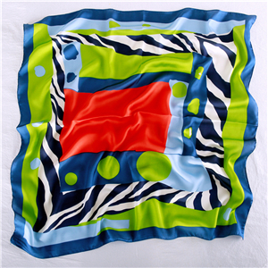 Printed silk square scarf wholesale from China