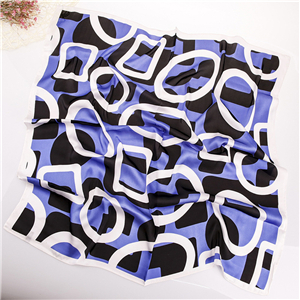 Wholesale flower print silk square scarf