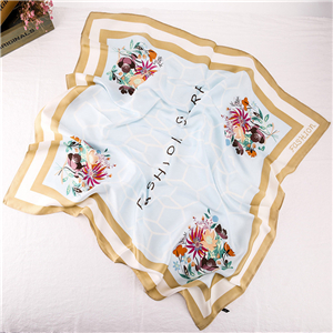 Wholesale printed silk square scarf