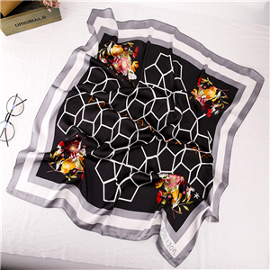 Wholesale printed silk square scarf