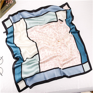 China cheap printed silk square scarf