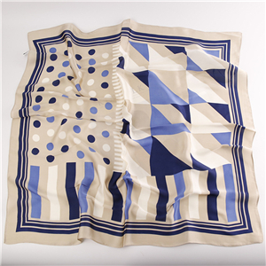 China cheap printed silk square scarf