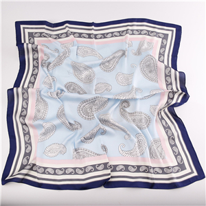 China cheap printed silk square scarf