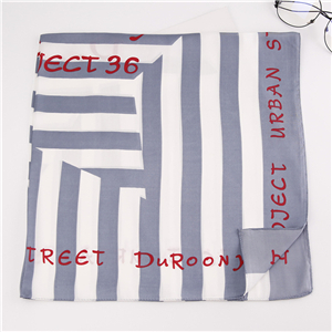 China cheap printed silk square scarf
