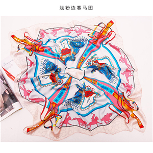 Wholesale printed silk square scarf