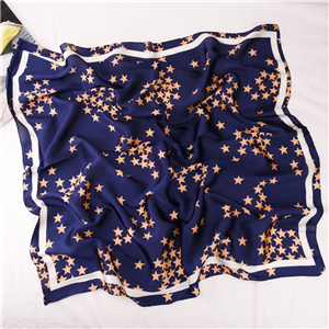China wholesale printed silk square scarf
