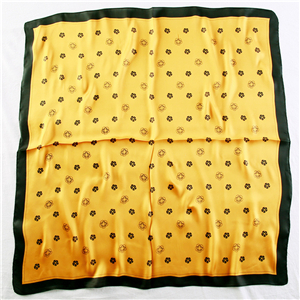 Yiwu wholesale printed silk square scarf