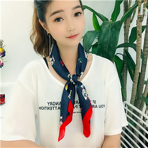 Wholesale printed silk square scarf