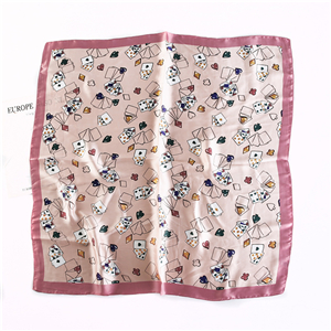 Wholesale printed silk square scarf