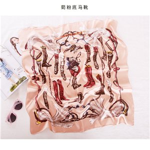 China wholesale printed silk square scarf