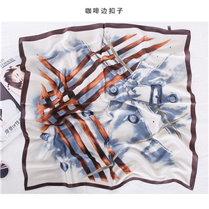 China wholesale printed silk square scarf