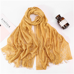Wholesale muslim lace decorative scarf