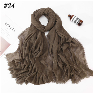 Wholesale monochrome cotton rhinestone scarf