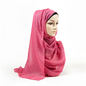 Wholesale silver silk striped cotton scarf