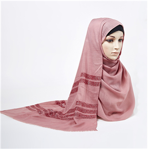 Wholesale gold cotton striped scarf