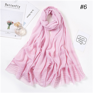 Gold cotton striped warm cheap scarf