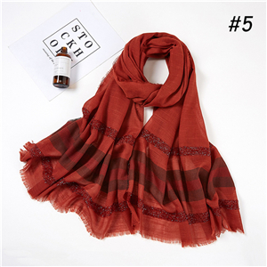 Wholesale monochrome striped thermal scarf