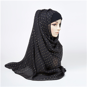 China wholesale polka dot bronzing cotton scarf