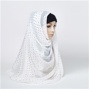China wholesale polka dot bronzing cotton scarf