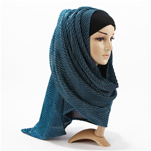 Wholesale bright silk cotton muslim scarf