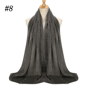 Wholesale bright silk cotton muslim scarf