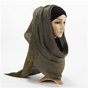 Wholesale bright silk cotton muslim scarf