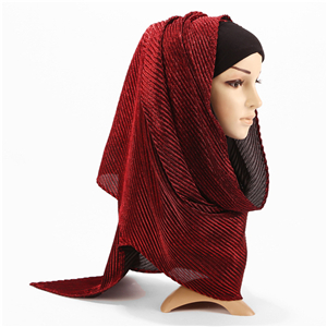 Wholesale bright silk cotton muslim scarf