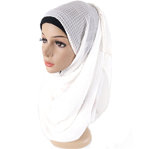 Wholesale crumpled chiffon muslim scarf
