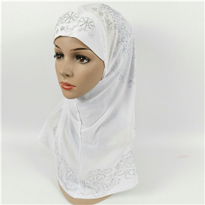 Wholesale cotton rhinestone muslim scarf