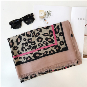 Wholesale leopard cotton scarf