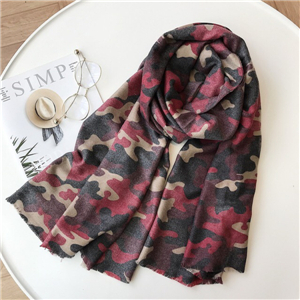 Camouflage geometric cashmere cheap scarf