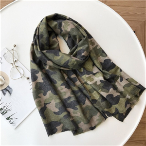 Camouflage geometric cashmere cheap scarf