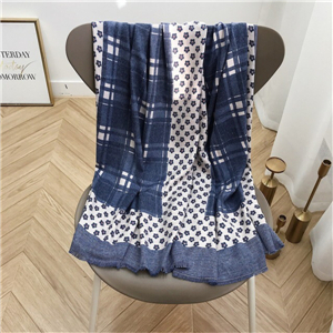 Wholesale plaid printed cashmere decorative scarf