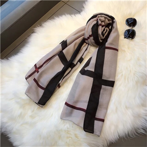 Wholesale plaid stitching cotton warm scarf
