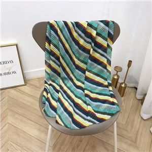 Wholesale stretch crease color matching Bali yarn decorative scarf