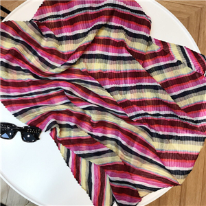 Wholesale stretch crease color matching Bali yarn decorative scarf