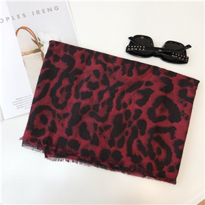 Wholesale leopard print cotton decorative scarf