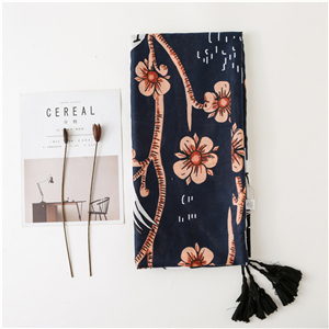 Plum flower beast totem tassel cotton cheap scarf